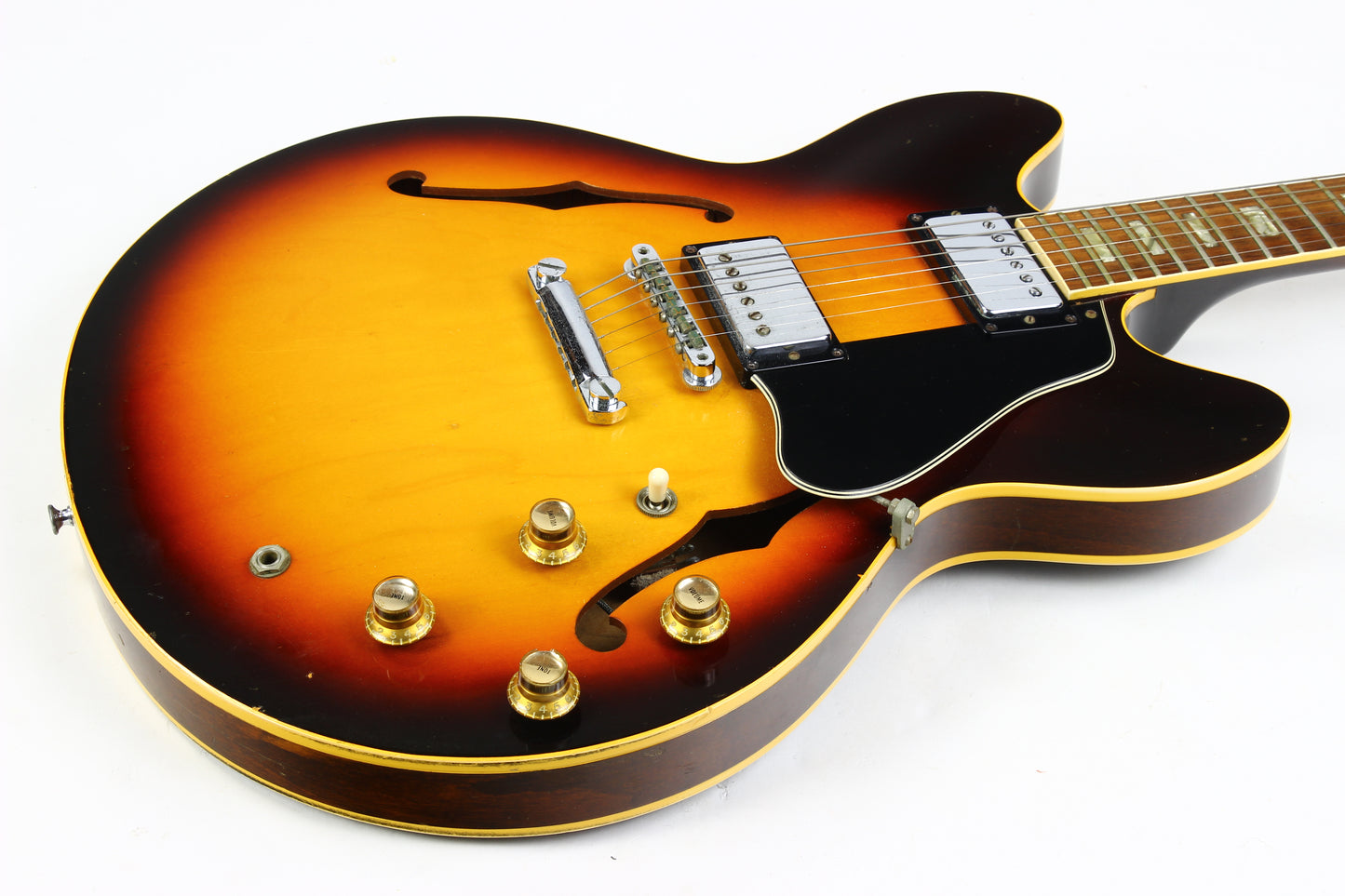1967 Gibson ES-335 TD Sunburst Vintage Guitar Stoptail | Pat # Sticker Pickups Pre-T-Top!