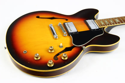 1967 Gibson ES-335 TD Sunburst Vintage Guitar Stoptail | Pat # Sticker Pickups Pre-T-Top!