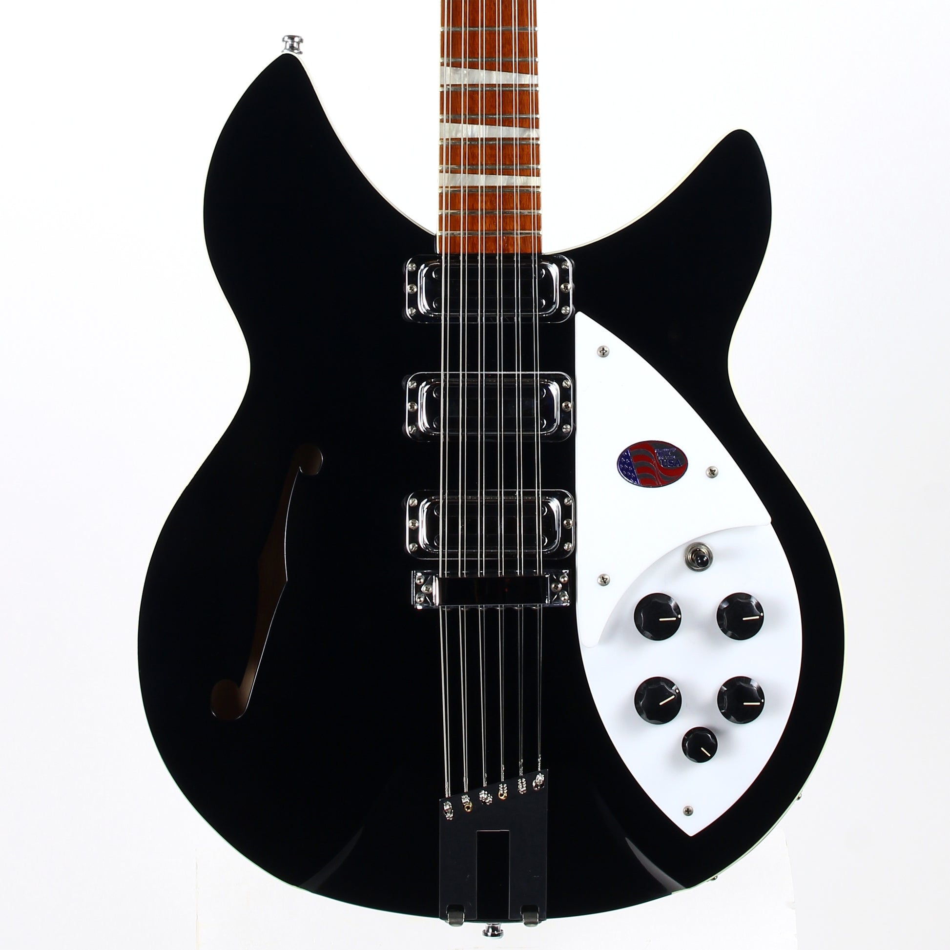 2017 Rickenbacker 1993 Plus Jetglo Black 12 String 3 Toaster Pickups