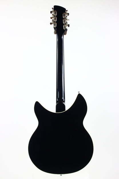 2017 Rickenbacker 1993 Plus Jetglo Black 12 String Electric Guitar 3 Toaster Pickups