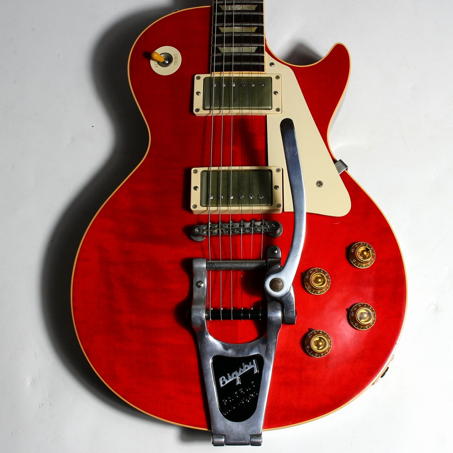 2005 Gibson Custom Shop 1957 Les Paul Standard '57 R7 Sweet Cherry Red w Factory Bigsby LUCY VIBES Eric Clapton George Harrison