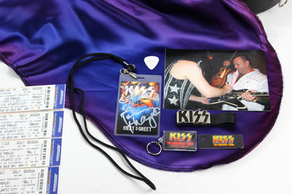 FIRST YEAR 1997 Gibson Ace Frehley Signature Les Paul Custom - SIGNED Kiss Backstage Pass, Show Tickets COLLECTORS!