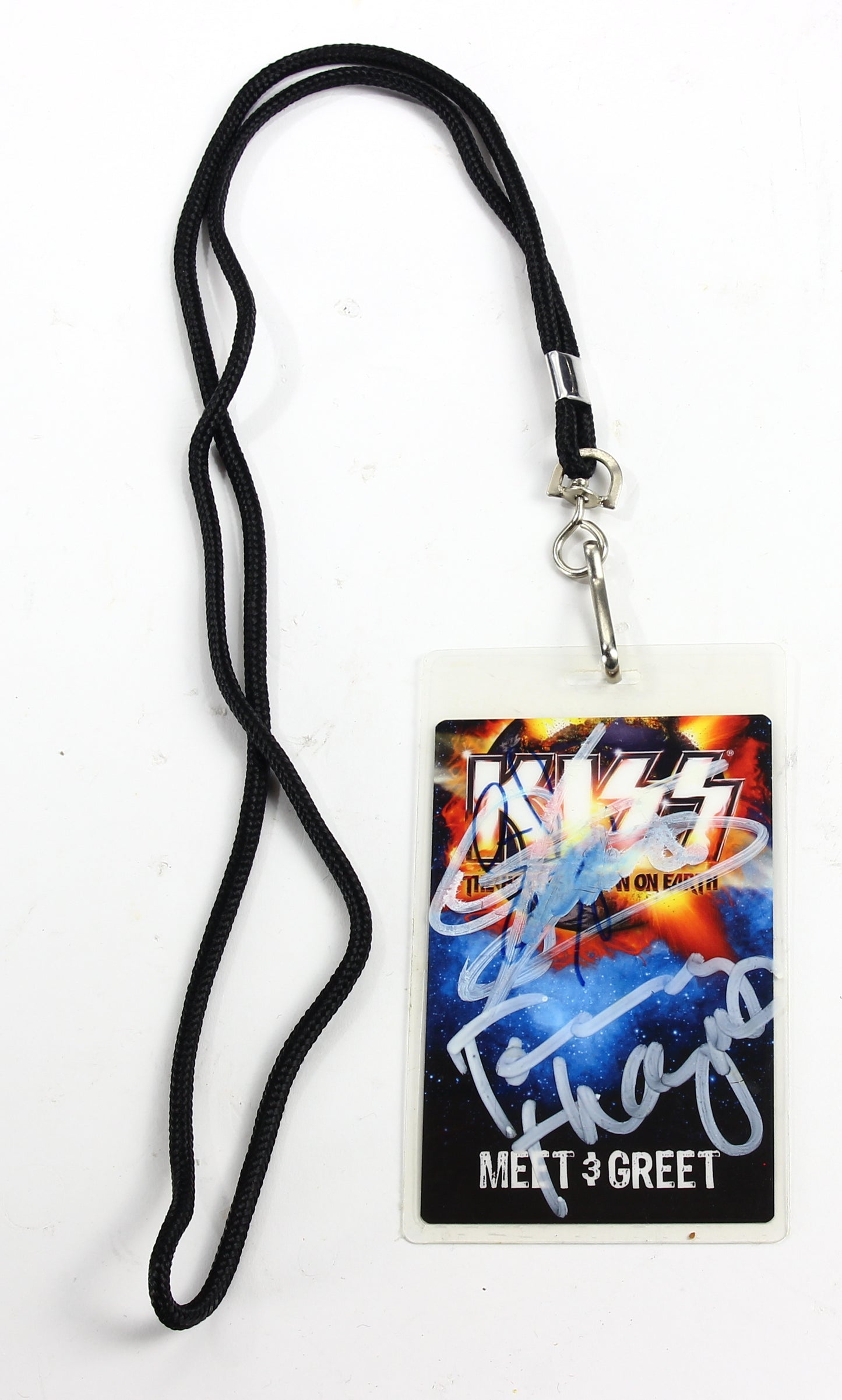 FIRST YEAR 1997 Gibson Ace Frehley Signature Les Paul Custom - SIGNED Kiss Backstage Pass, Show Tickets COLLECTORS!