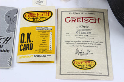 2015 Gretsch USA Custom Shop STEPHEN STERN G6136-CS DC Double Cut White Falcon Turquoise Sparkle 3-Pickup ONE-OFF!