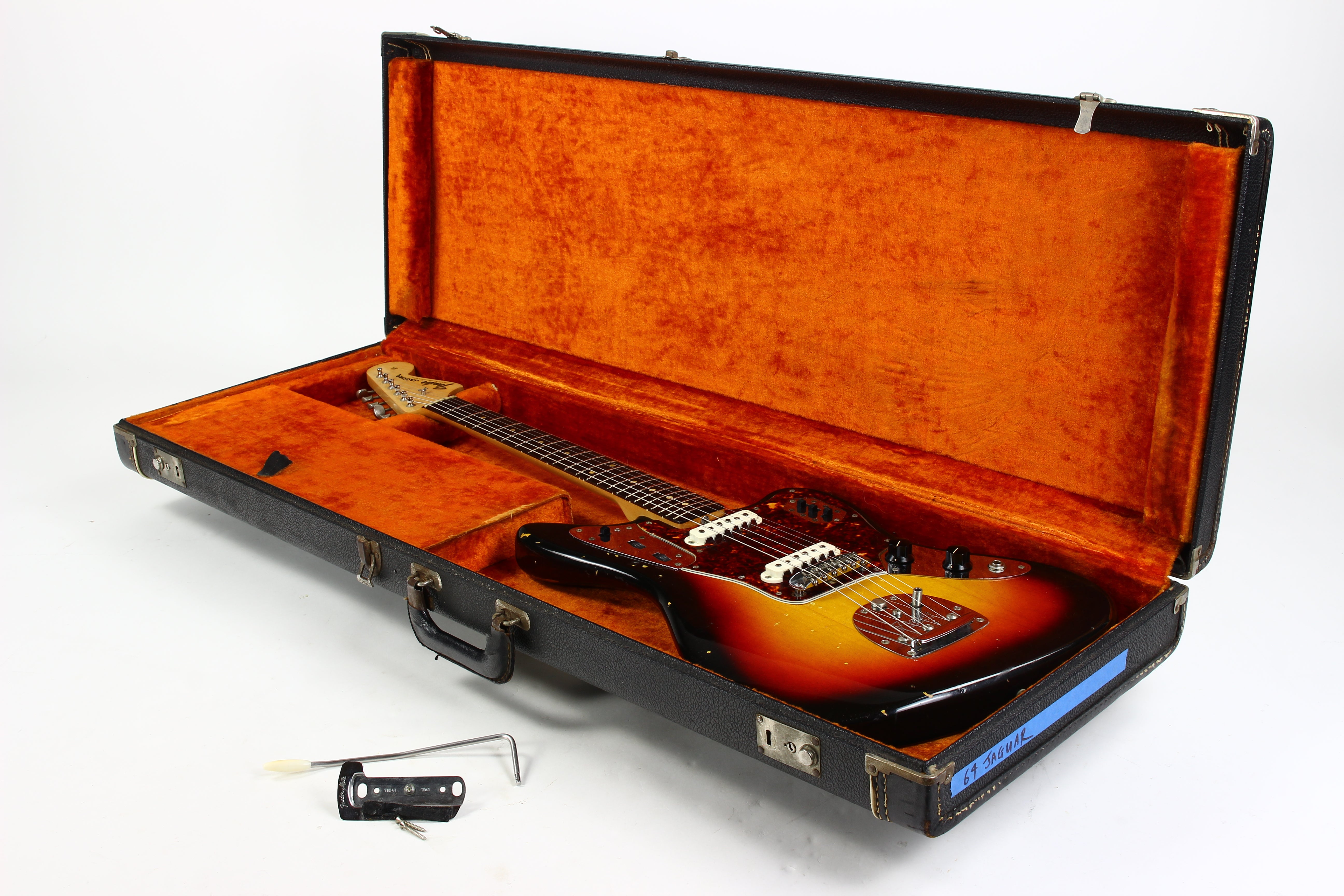 1963 Fender Jaguar Sunburst w Original Case | Pre-CBS Offset CLEAN