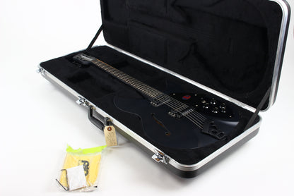 2016 Rickenbacker 360 SPC FB WB - Flat Black Limited Run Double Bound F-hole
