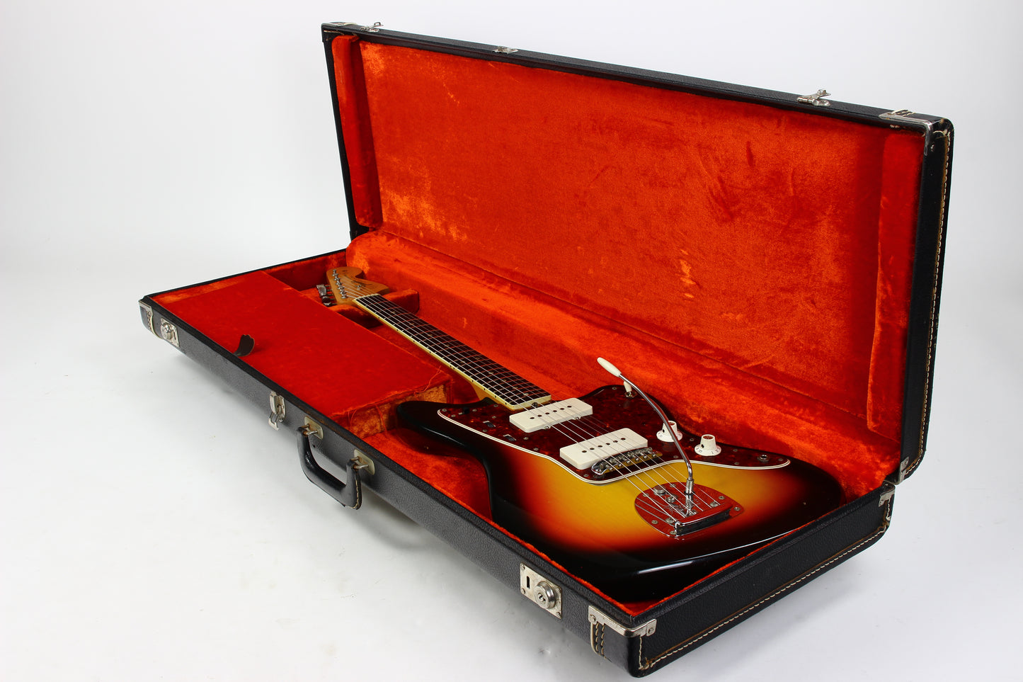 1966 Fender Jazzmaster Sunburst w Original Case CLEAN Vintage Guitar Dots and Bound!