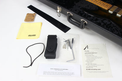 2022 Tom Anderson USA Pro AM Rustic Brown Burst Roasted Pine 3 Gold Foil Pickups