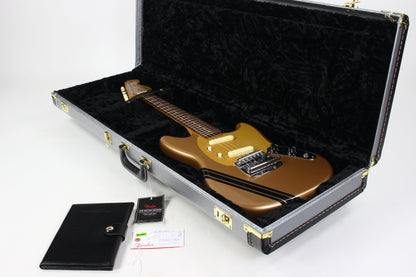 2021 Fender Custom Shop 1964 Mustang Competition Gold w Matching Headstock Anodized Guard FLAMED NECK!