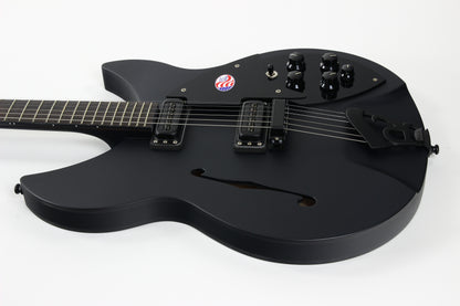 2016 Rickenbacker 360 SPC FB WB - Flat Black Limited Run Double Bound F-hole