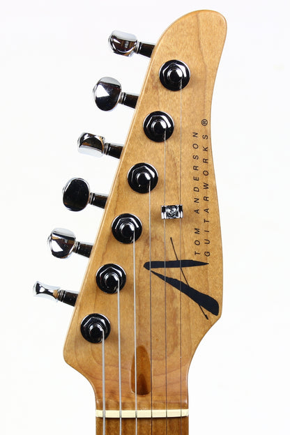 2022 Tom Anderson USA Pro AM Rustic Brown Burst Roasted Pine 3 Gold Foil Pickups