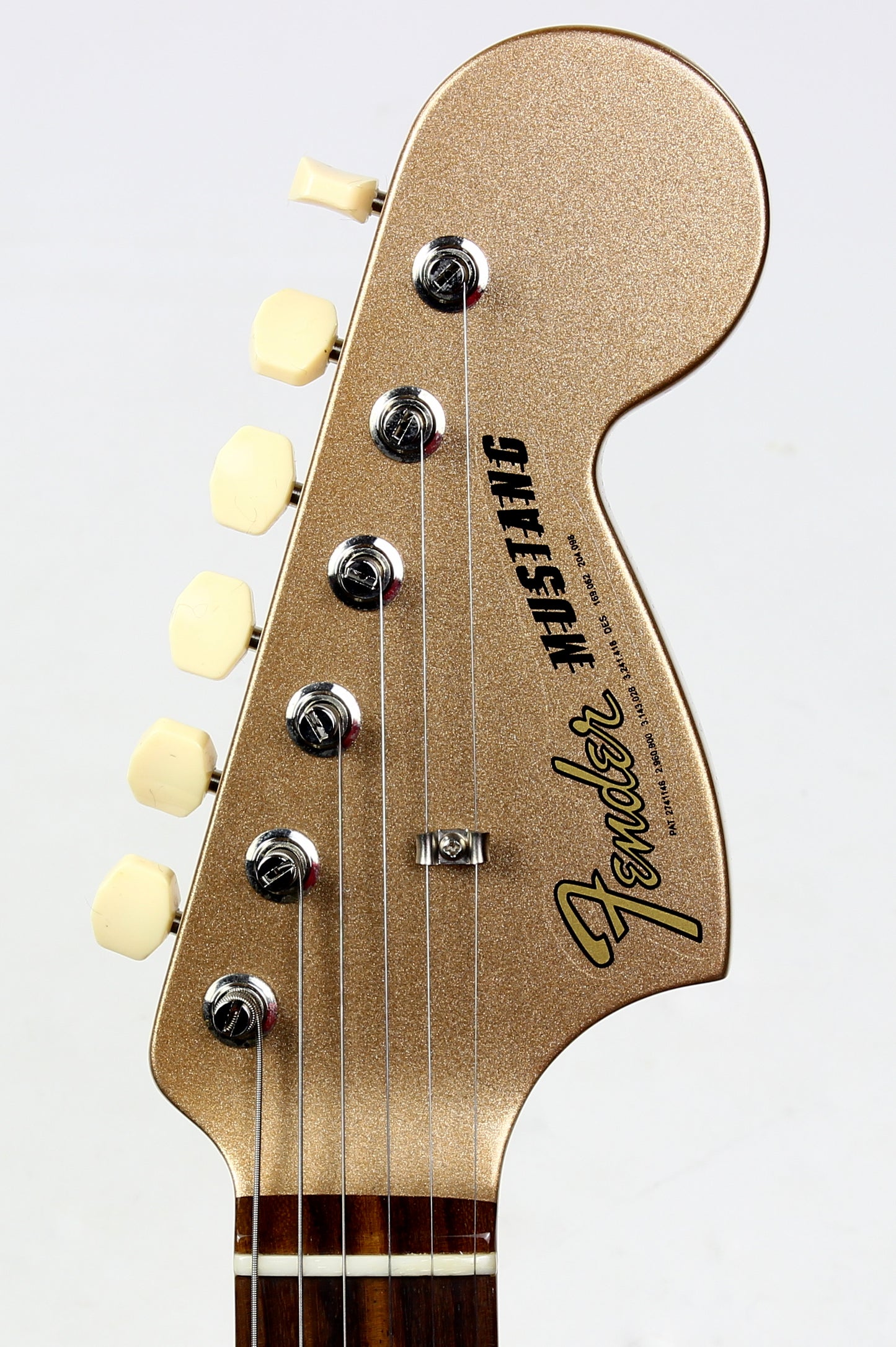 2021 Fender Custom Shop 1964 Mustang Competition Gold w Matching Headstock Anodized Guard FLAMED NECK!