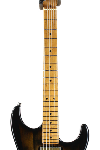 2022 Tom Anderson USA Pro AM Rustic Brown Burst Roasted Pine 3 Gold Foil Pickups