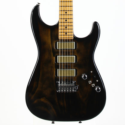 2022 Tom Anderson USA Pro AM Rustic Brown Burst Roasted Pine 3 Gold Foil Pickups