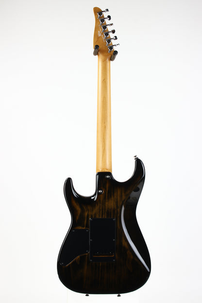 2022 Tom Anderson USA Pro AM Rustic Brown Burst Roasted Pine 3 Gold Foil Pickups