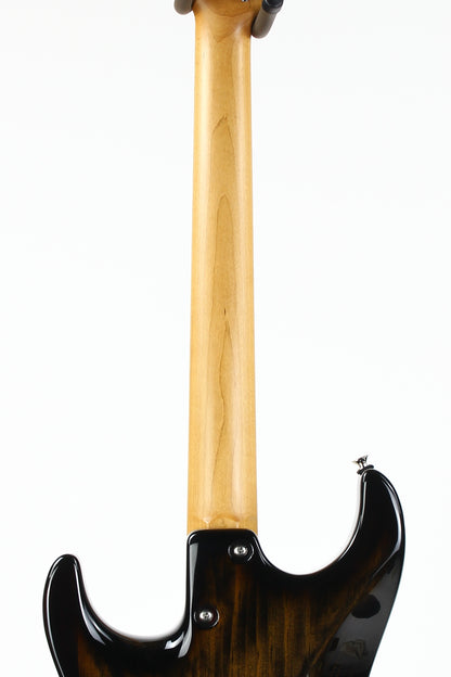 2022 Tom Anderson USA Pro AM Rustic Brown Burst Roasted Pine 3 Gold Foil Pickups