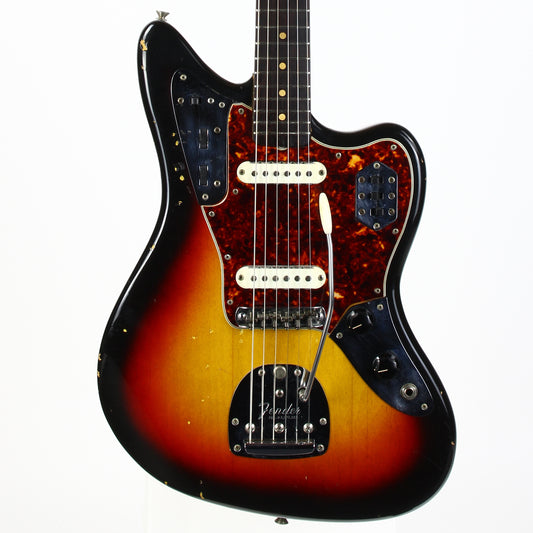 1963 Fender Jaguar Sunburst w Original Case Vintage Pre-CBS Offset CLEAN