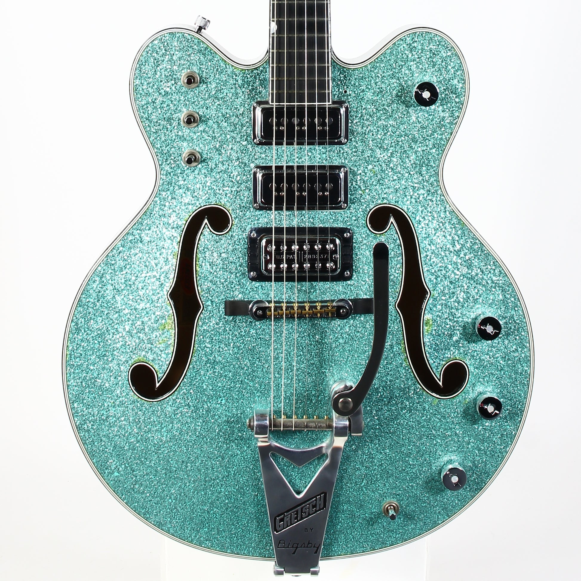 2015 Gretsch USA Custom Shop STEPHEN STERN G6136-CS DC Double Cut Falcon Turquoise Sparkle 3-Pickup ONE-OFF