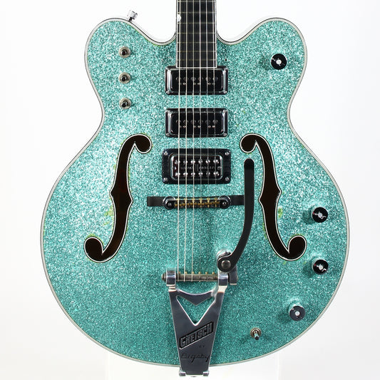 2015 Gretsch USA Custom Shop STEPHEN STERN G6136-CS DC Double Cut Falcon Turquoise Sparkle 3-Pickup ONE-OFF