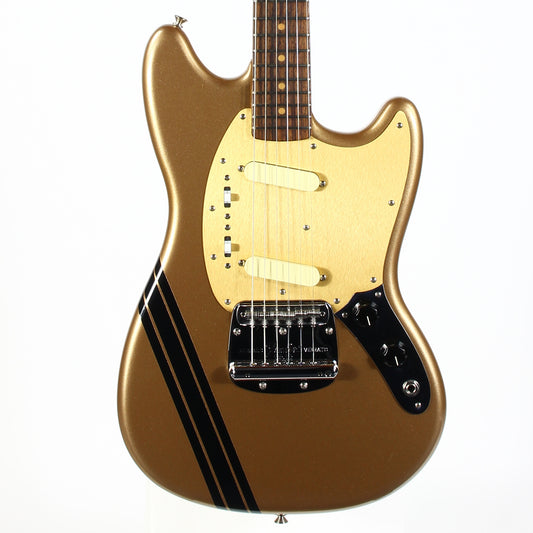 2021 Fender Custom Shop 1964 Mustang Competition Gold w Matching Headstock Anodized Guard FLAMED NECK