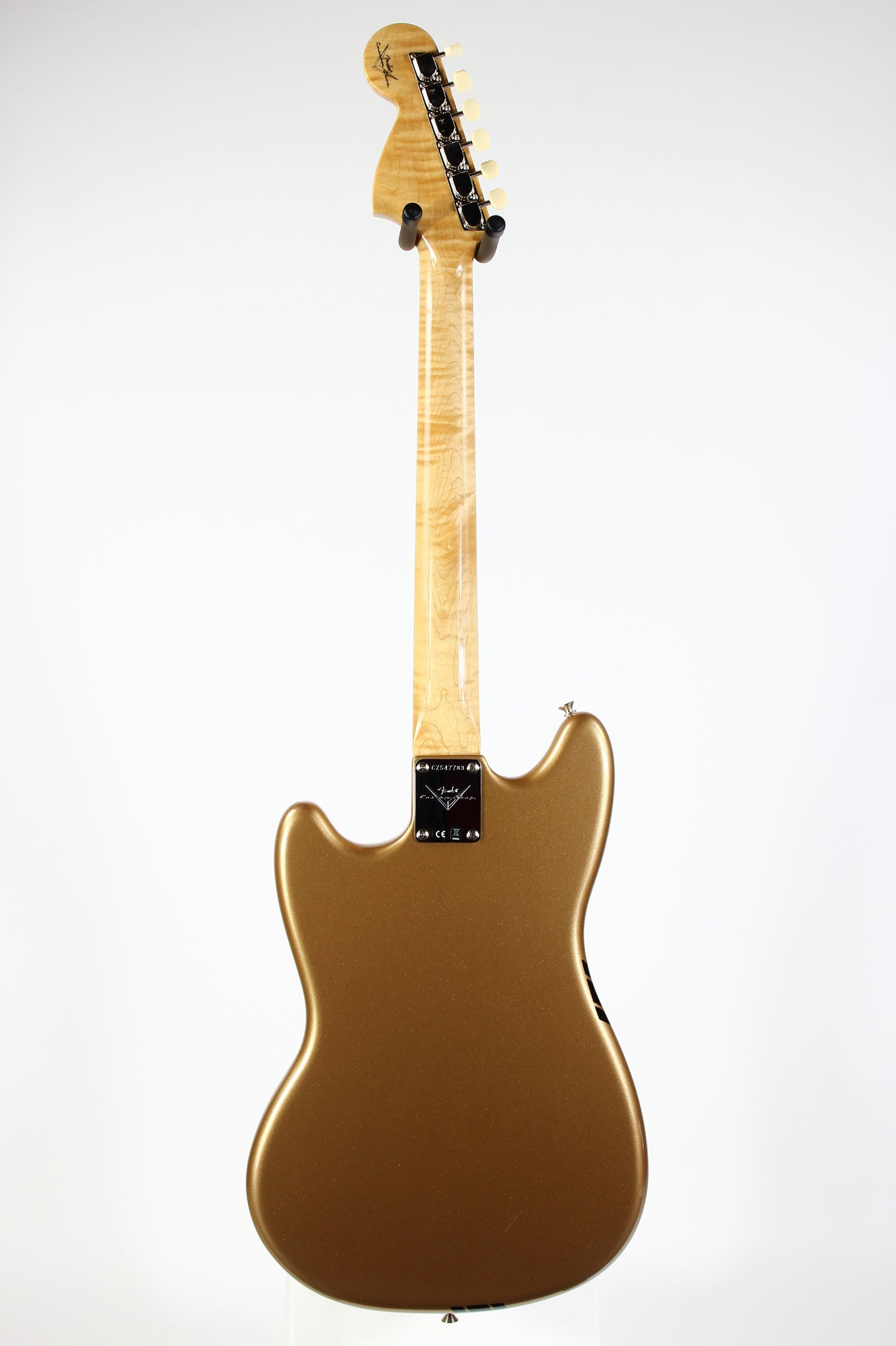 2021 Fender Custom Shop 1964 Mustang Competition Gold w Matching Headstock Anodized Guard FLAMED NECK!