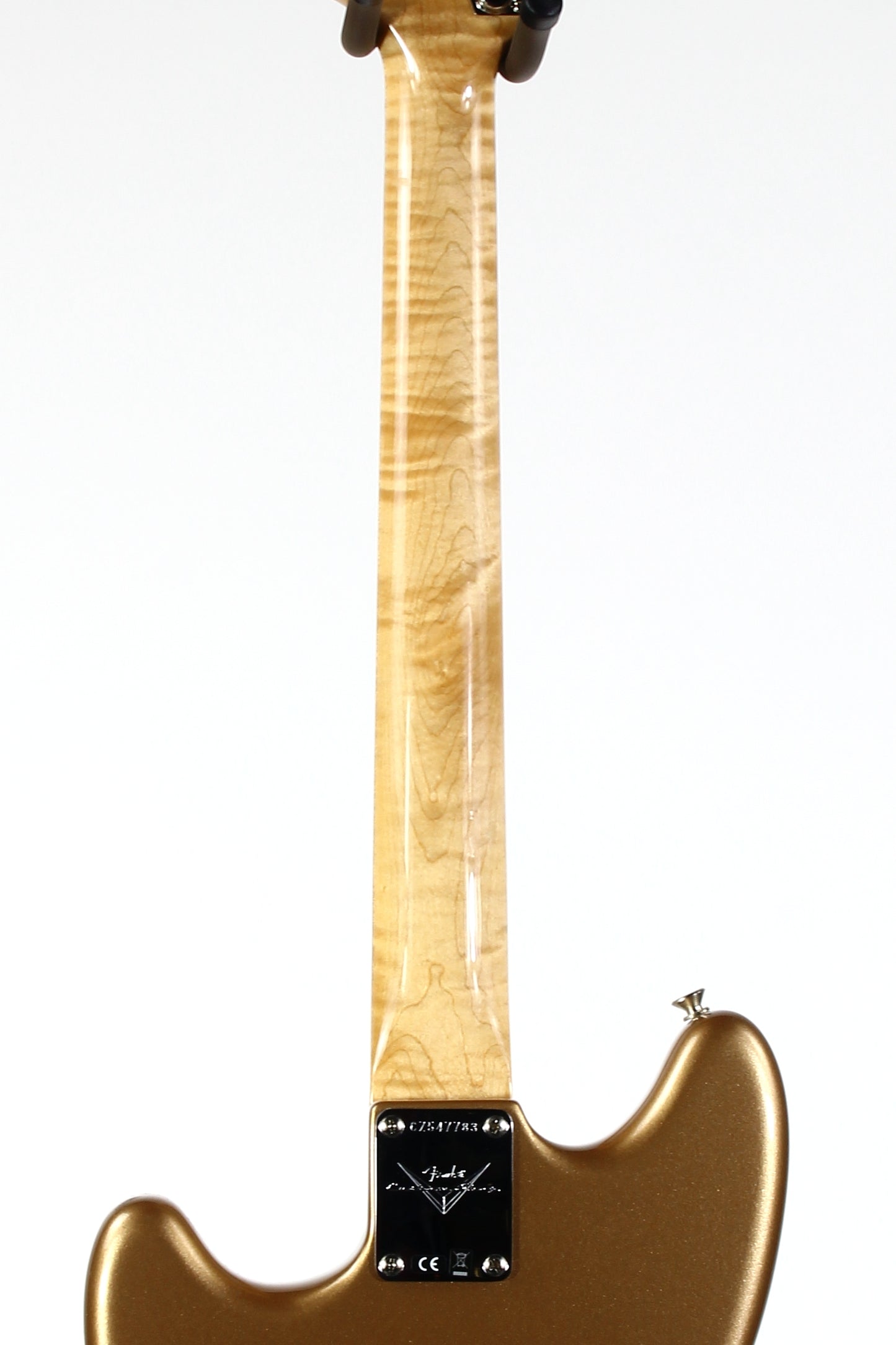 2021 Fender Custom Shop 1964 Mustang Competition Gold w Matching Headstock Anodized Guard FLAMED NECK!