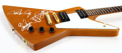 SIGNED BY KISS! 2009 Gibson '76 Reissue Explorer - Paul Stanley, Gene Simmons, Tommy Thayer, Eric Singer Autographs - Kiss Alive 35 Tour!