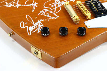 SIGNED BY KISS! 2009 Gibson '76 Reissue Explorer - Paul Stanley, Gene Simmons, Tommy Thayer, Eric Singer Autographs - Kiss Alive 35 Tour!