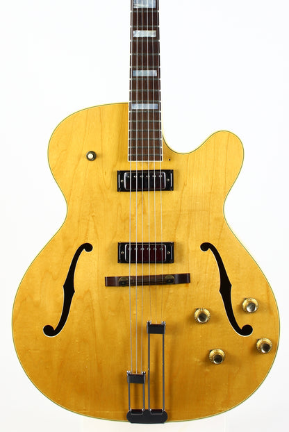 1966 Epiphone Broadway in Natural Vintage Archtop Guitar w 2 Mini Humbuckers Gibson-Made
