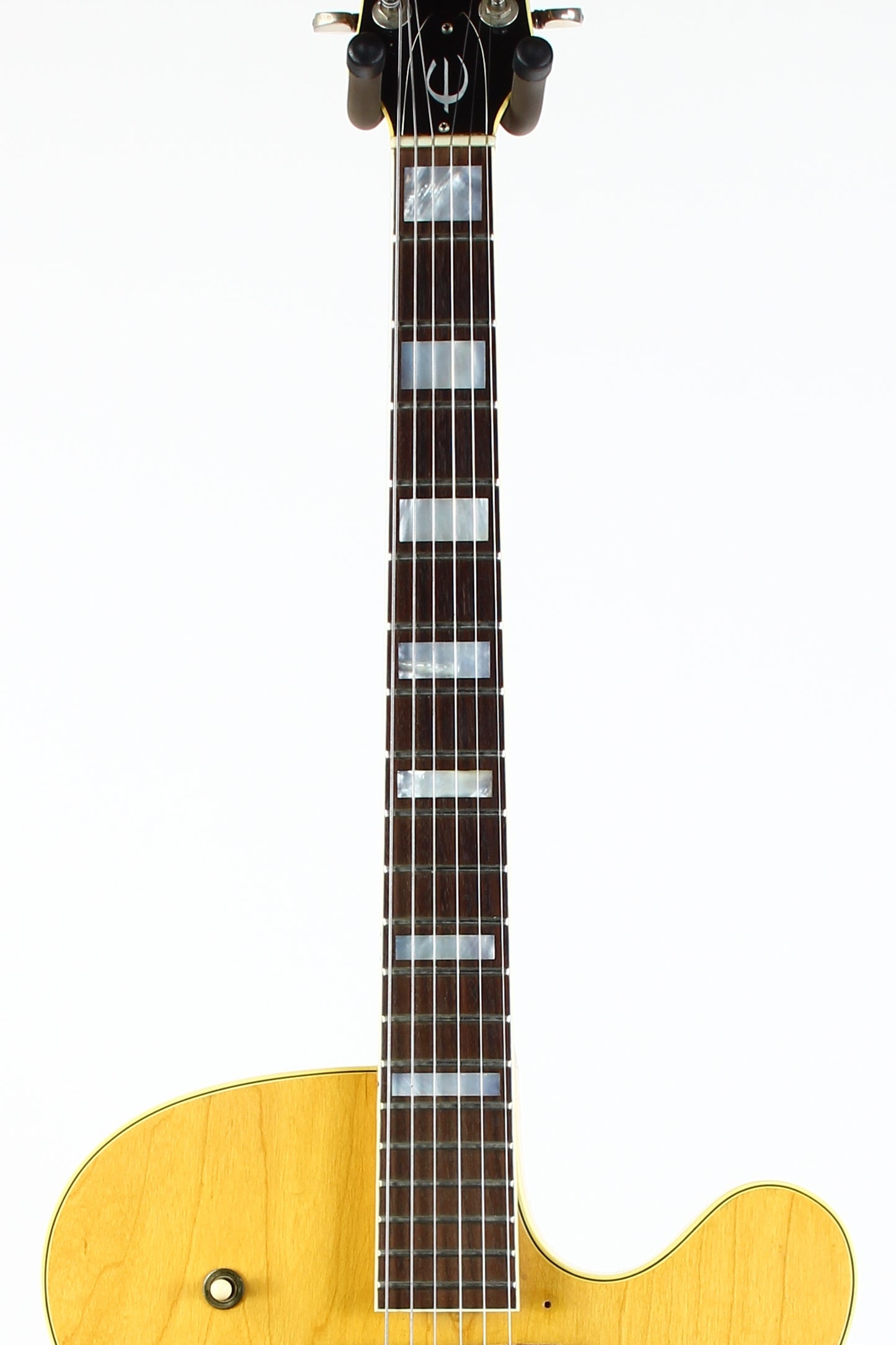 1966 Epiphone Broadway in Natural Vintage Archtop Guitar w 2 Mini Humbuckers Gibson-Made