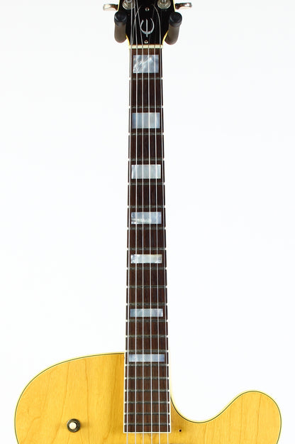 1966 Epiphone Broadway in Natural Vintage Archtop Guitar w 2 Mini Humbuckers Gibson-Made