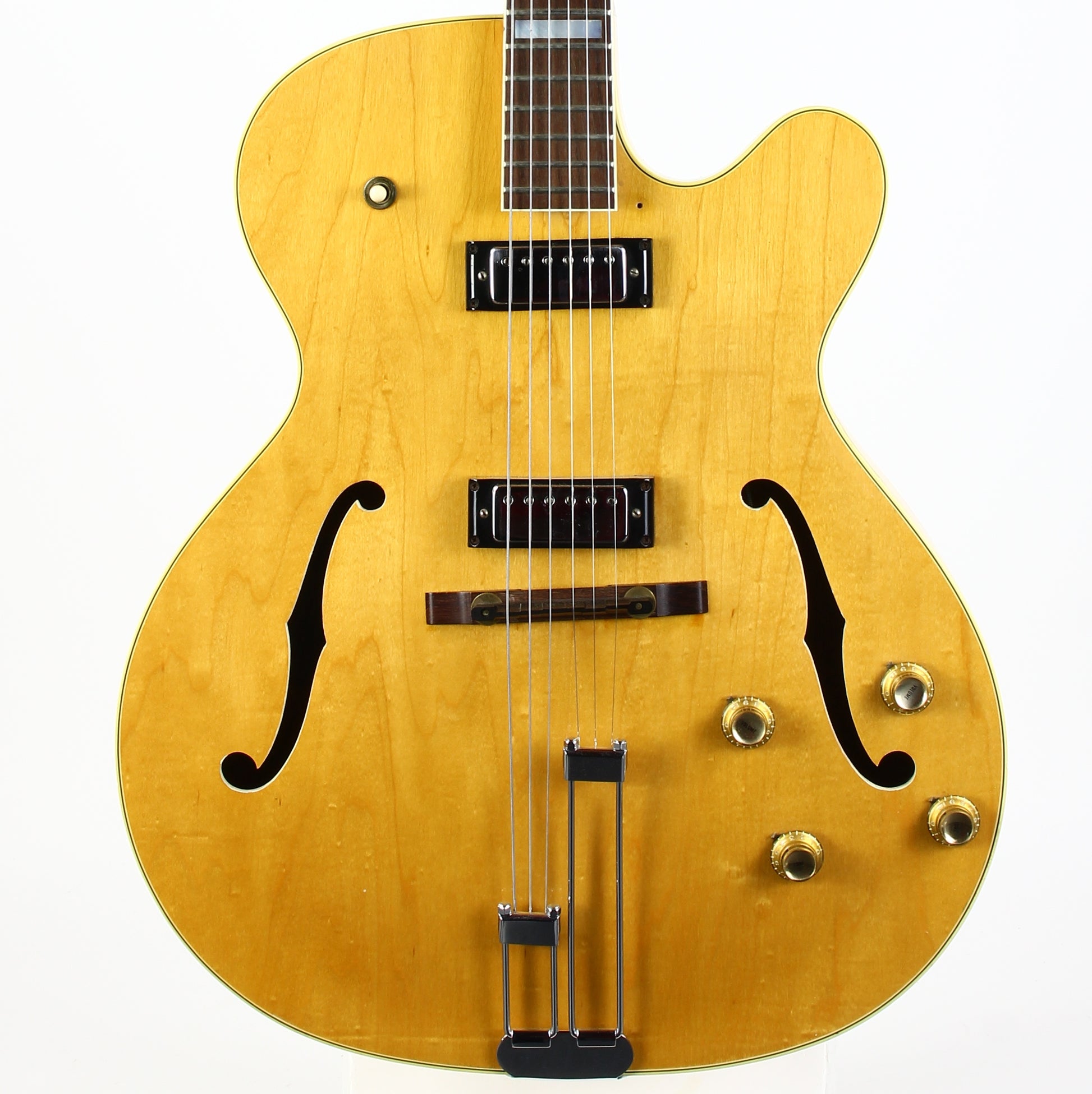 1966 Epiphone Broadway in Natural Vintage Archtop Guitar w 2 Mini Humbuckers Gibson-Made