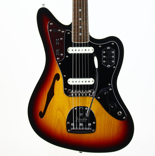 2012 Fender Japan Thinline Jaguar Double Bound MIJ Limited Edition Rare Model w Hard Case