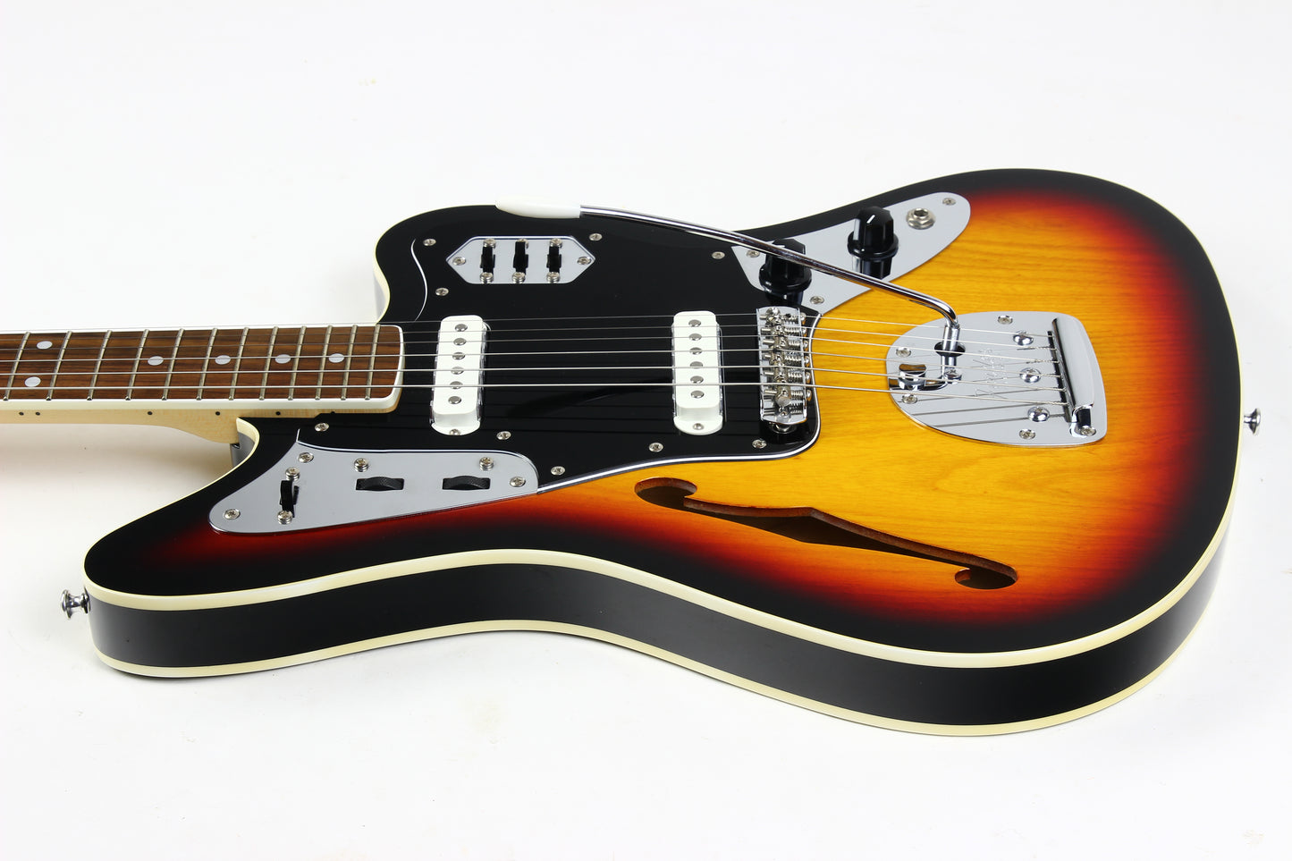 2012 Fender Japan Thinline Jaguar Double Bound MIJ Limited Edition Rare Model w Hard Case
