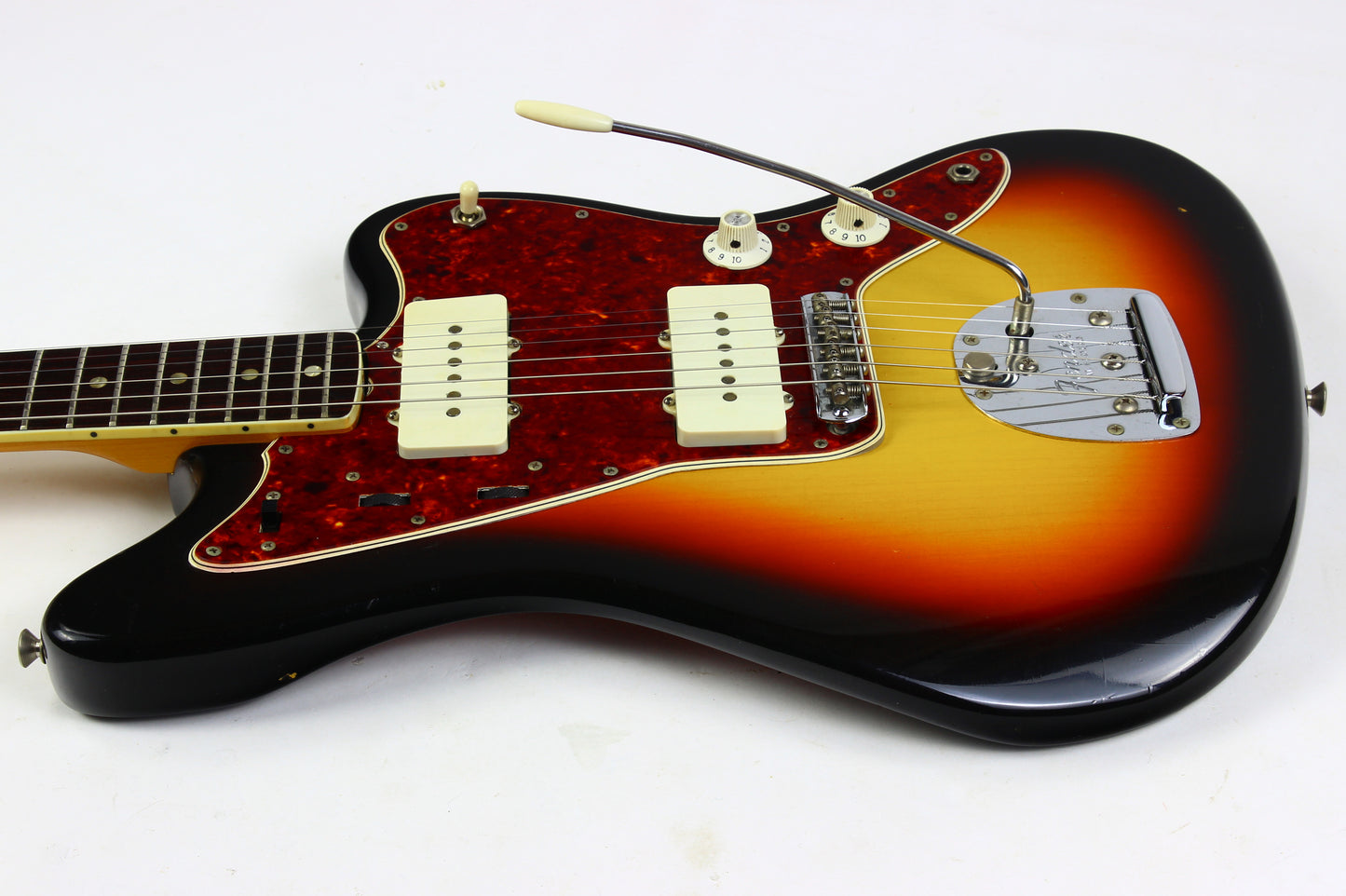 1966 Fender Jazzmaster Sunburst w Original Case CLEAN Vintage Guitar Dots and Bound!