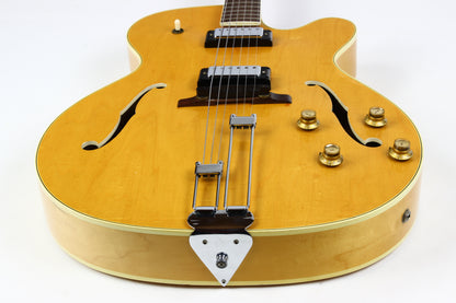 1966 Epiphone Broadway in Natural Vintage Archtop Guitar w 2 Mini Humbuckers Gibson-Made