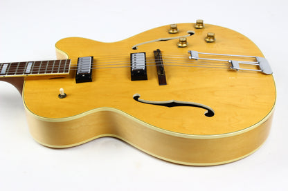 1966 Epiphone Broadway in Natural Vintage Archtop Guitar w 2 Mini Humbuckers Gibson-Made
