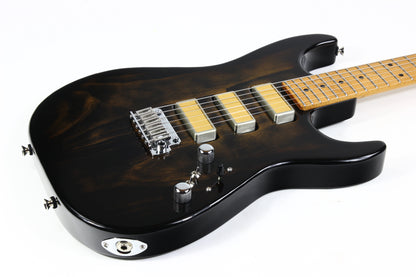 2022 Tom Anderson USA Pro AM Rustic Brown Burst Roasted Pine 3 Gold Foil Pickups