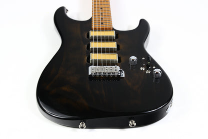 2022 Tom Anderson USA Pro AM Rustic Brown Burst Roasted Pine 3 Gold Foil Pickups