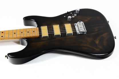 2022 Tom Anderson USA Pro AM Rustic Brown Burst Roasted Pine 3 Gold Foil Pickups