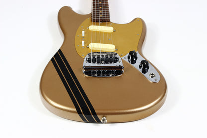 2021 Fender Custom Shop 1964 Mustang Competition Gold w Matching Headstock Anodized Guard FLAMED NECK!