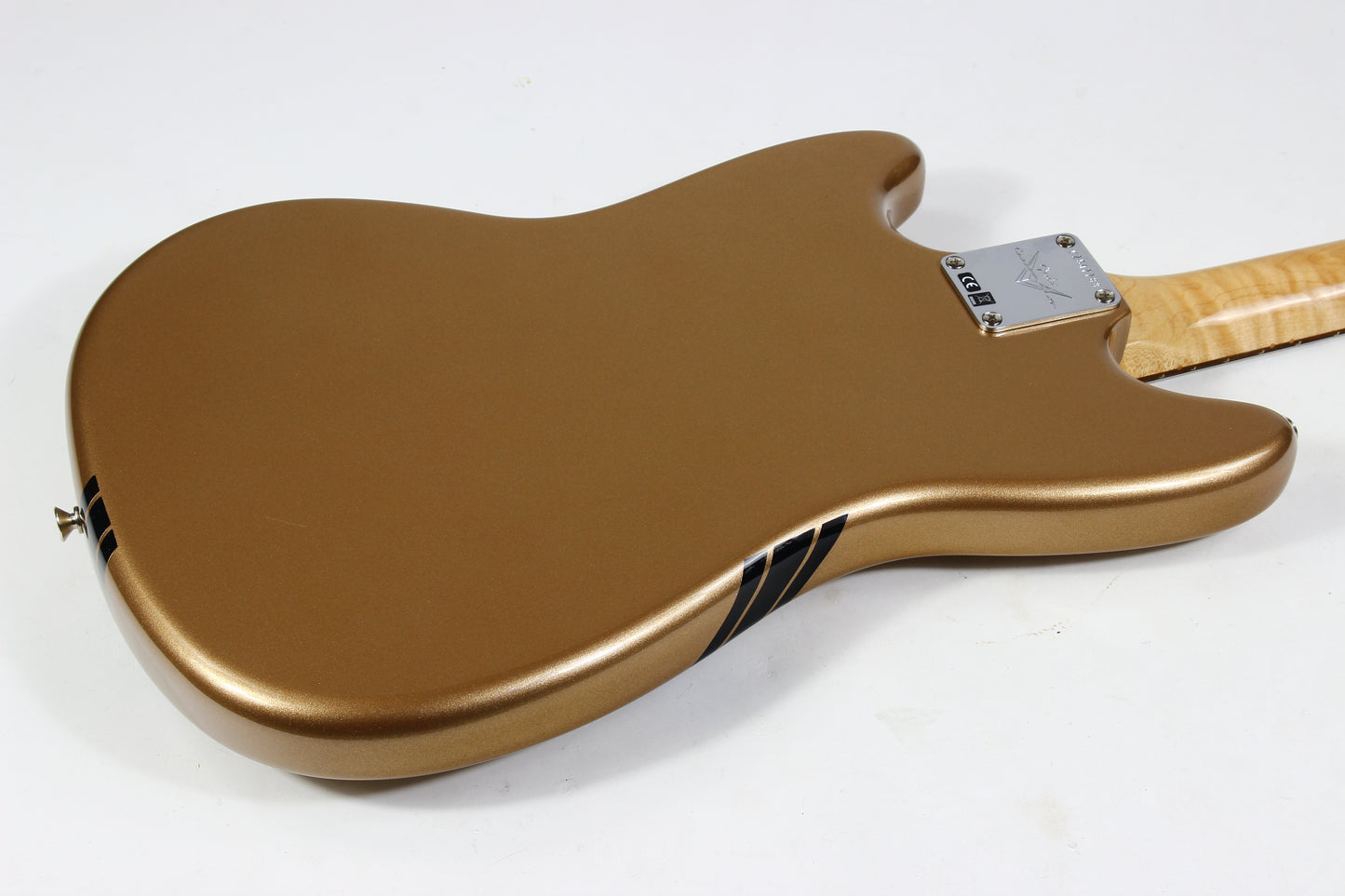 2021 Fender Custom Shop 1964 Mustang Competition Gold w Matching Headstock Anodized Guard FLAMED NECK!