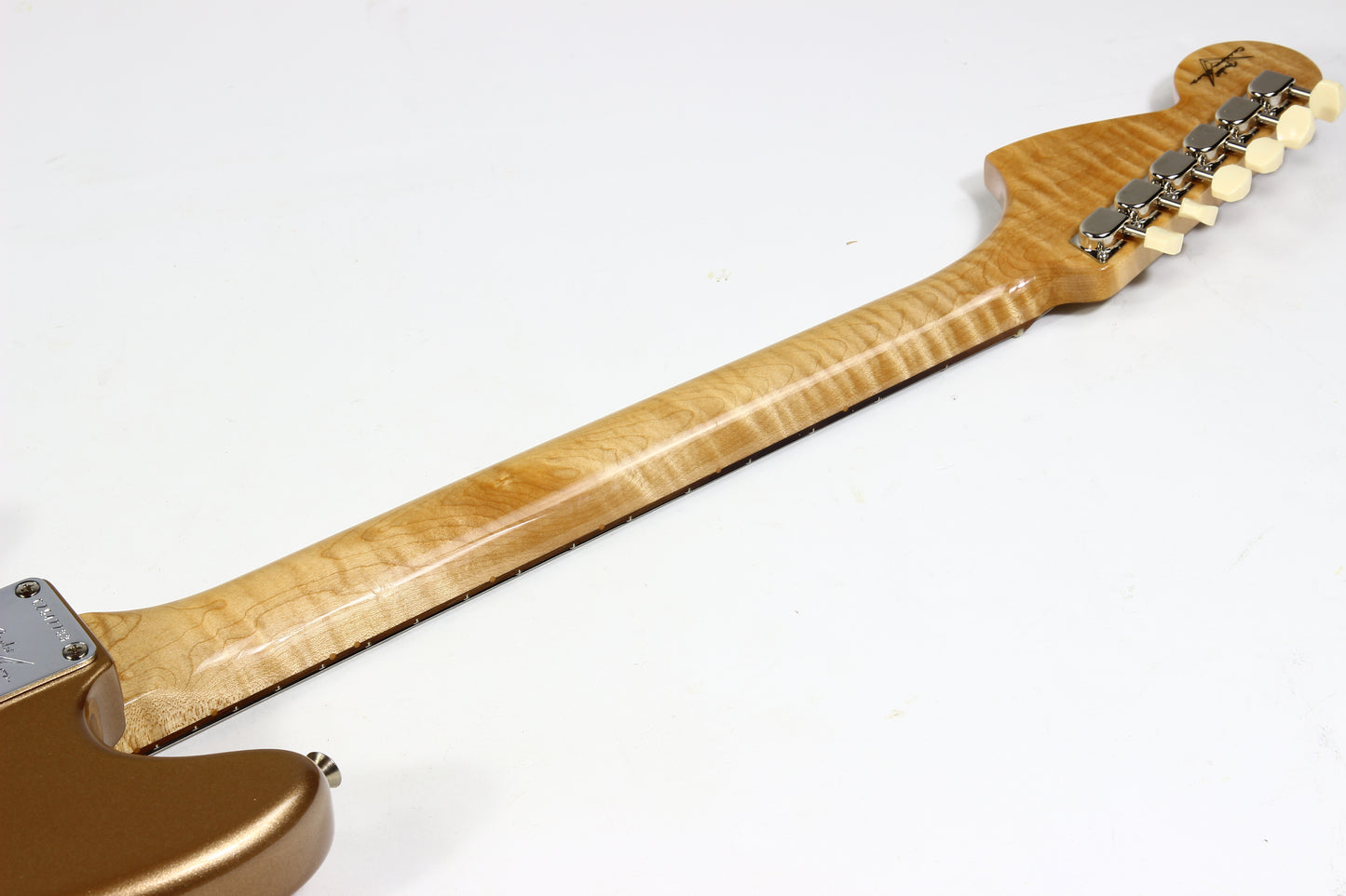 2021 Fender Custom Shop 1964 Mustang Competition Gold w Matching Headstock Anodized Guard FLAMED NECK!