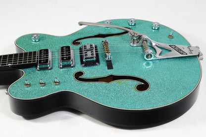 2015 Gretsch USA Custom Shop STEPHEN STERN G6136-CS DC Double Cut White Falcon Turquoise Sparkle 3-Pickup ONE-OFF!