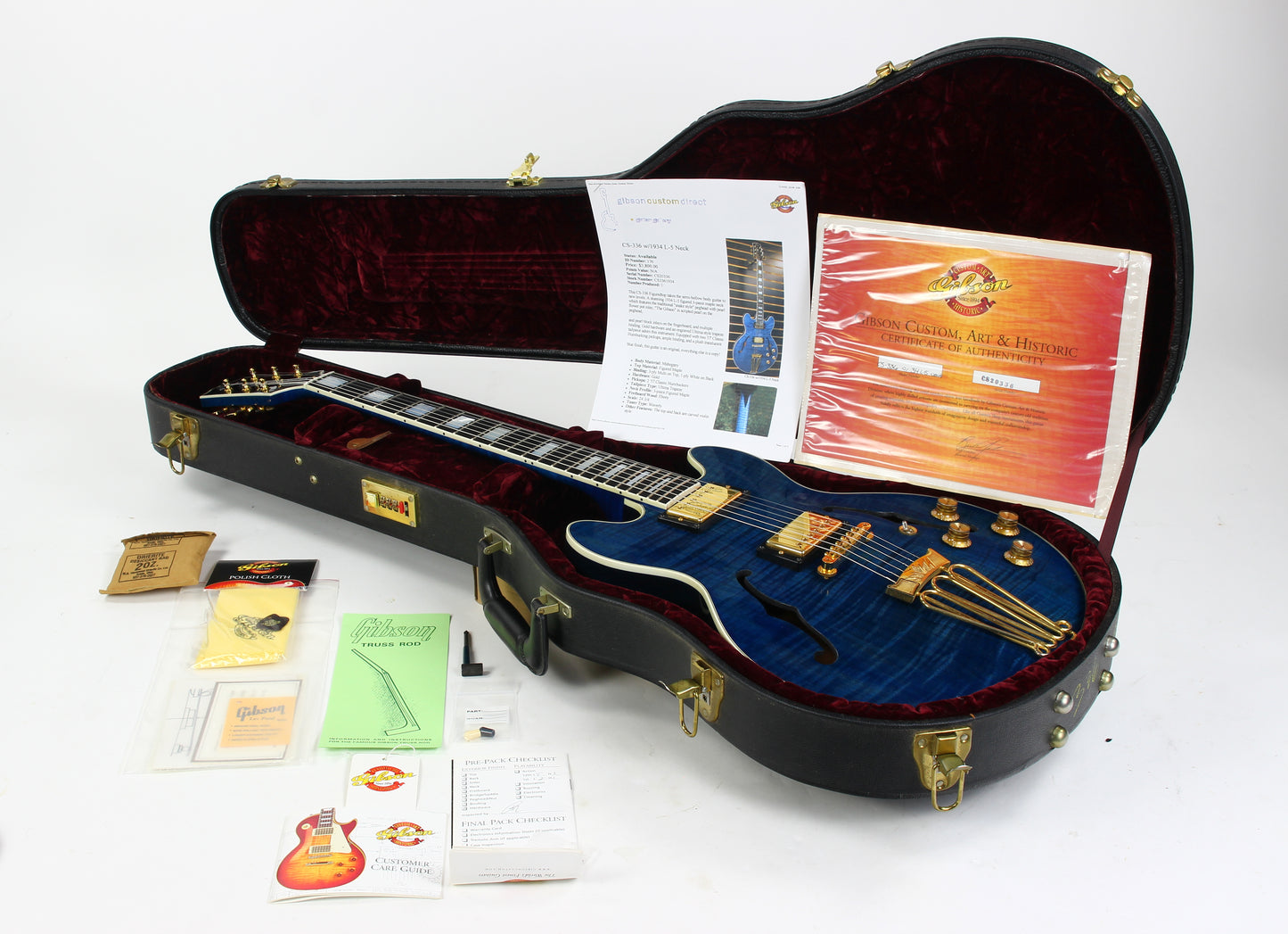 2002 Gibson Custom Shop CS-336 w '34 L-5 Neck 1934 Reissue ONE OFF! Very Unique!