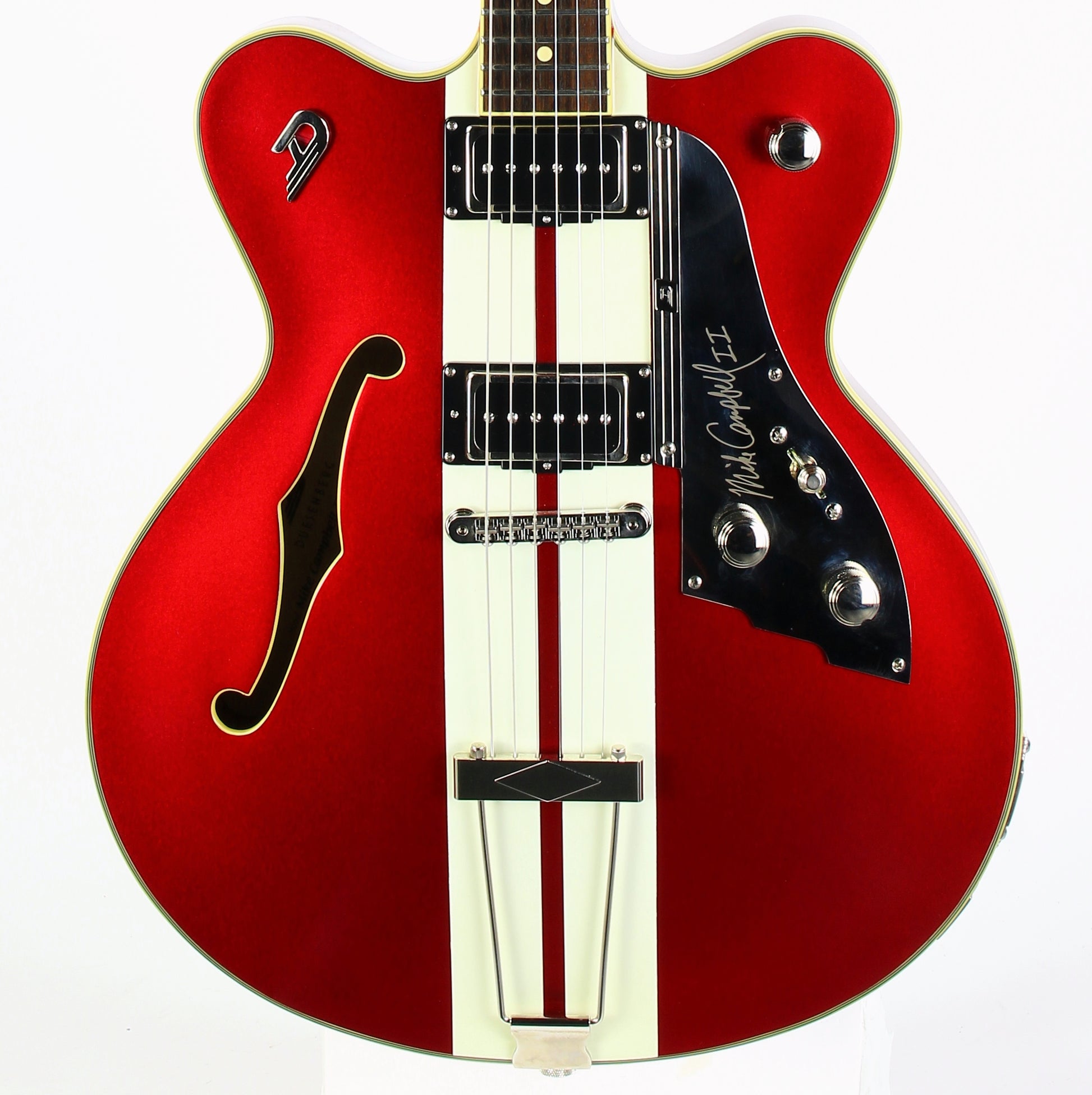 2022 Duesenberg Mike Campbell II Signature Model Double Cut Red w Racing Stripe 