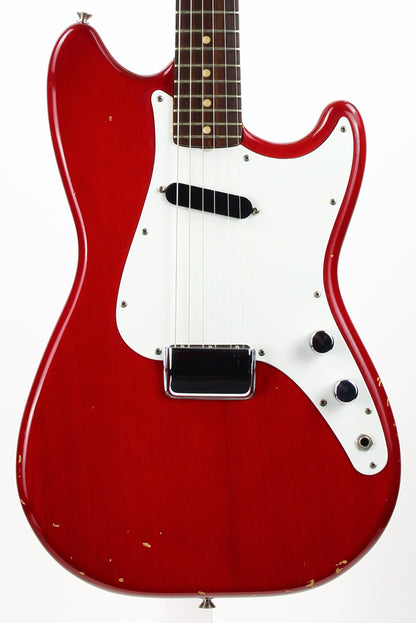 1964 Fender Musicmaster RARE Cherry Red | Pre-CBS duo sonic vintage