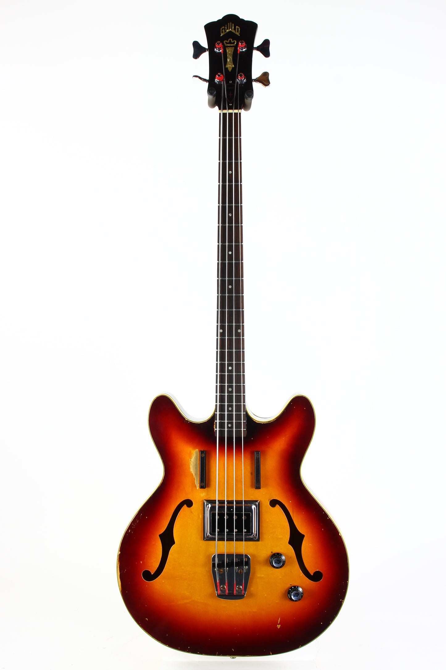 1965 Guild Starfire Bass Sunburst Hagstrom Bi-Sonic Pickup, Sounds Great!