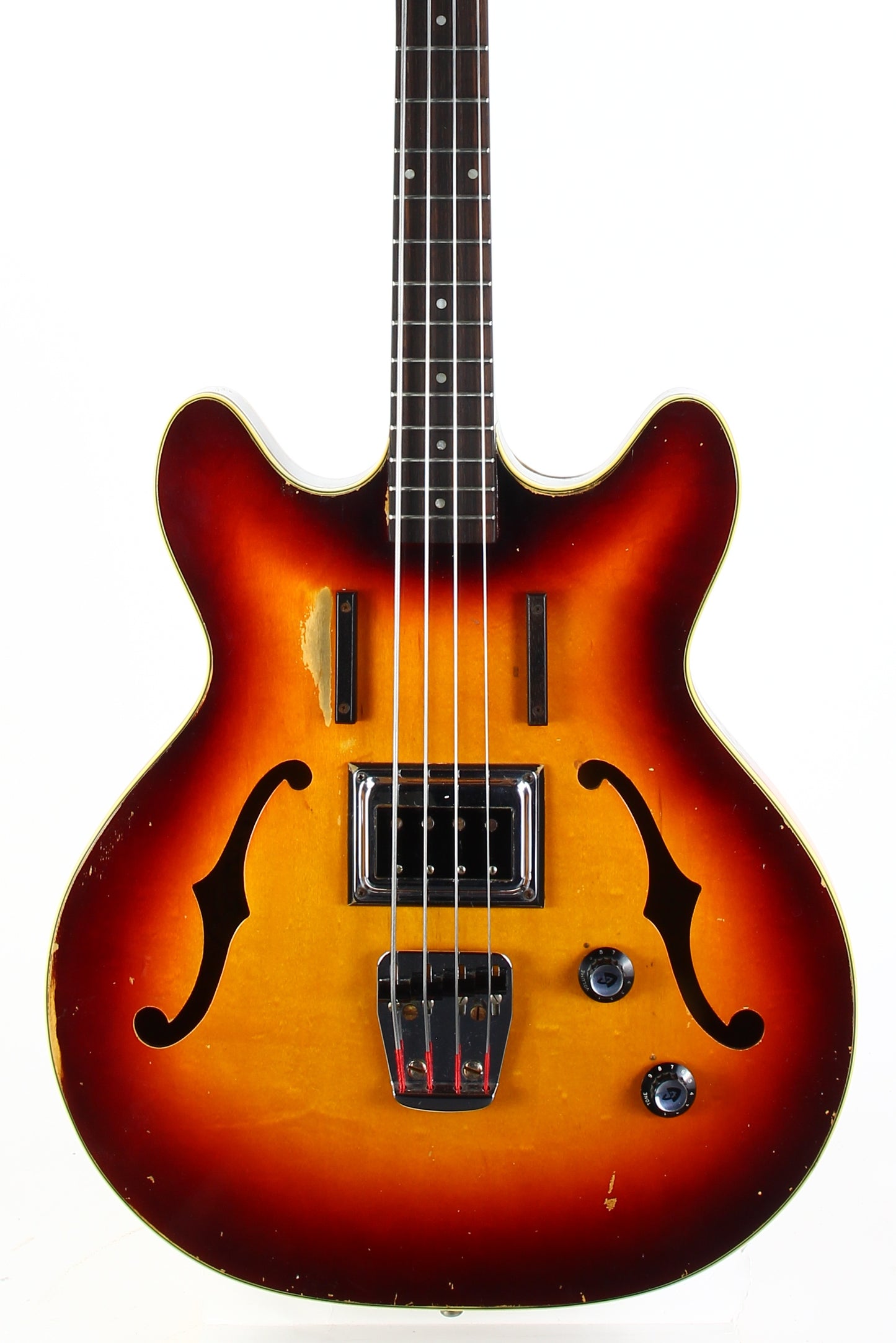 1965 Guild Starfire Bass Sunburst Hagstrom Bi-Sonic Pickup, Sounds Great!