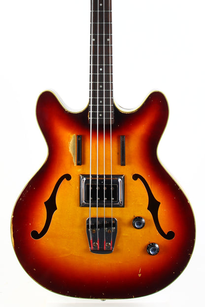 1965 Guild Starfire Bass Sunburst Hagstrom Bi-Sonic Pickup, Sounds Great!